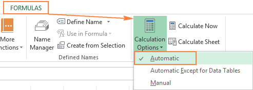 Excel formulas not updating 1